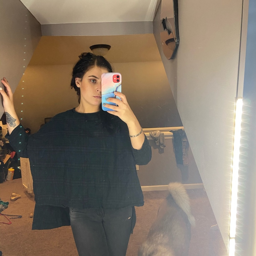 BDG high/low cape style t shirt